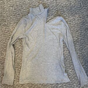 1. State Heather Gray Long Sleeve Turtleneck